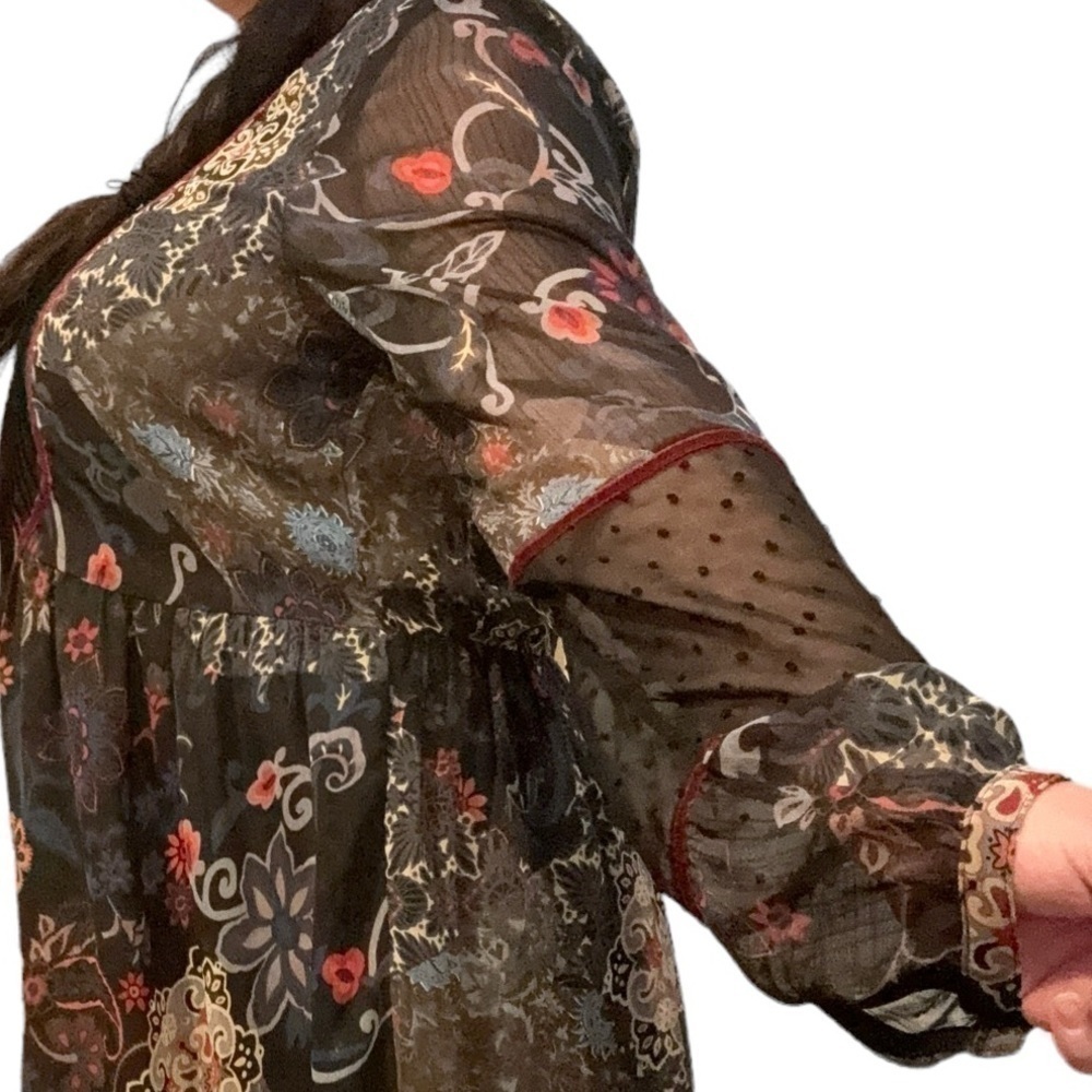 Double D Ranch “Lakota” Gypsy velvet trimmed bejeweled dress NWOT - Picture 13 of 13